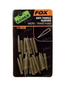 Антизакручиватель FOX Edges Anti tangle sleeve Micro trans CAC555 хаки 25шт