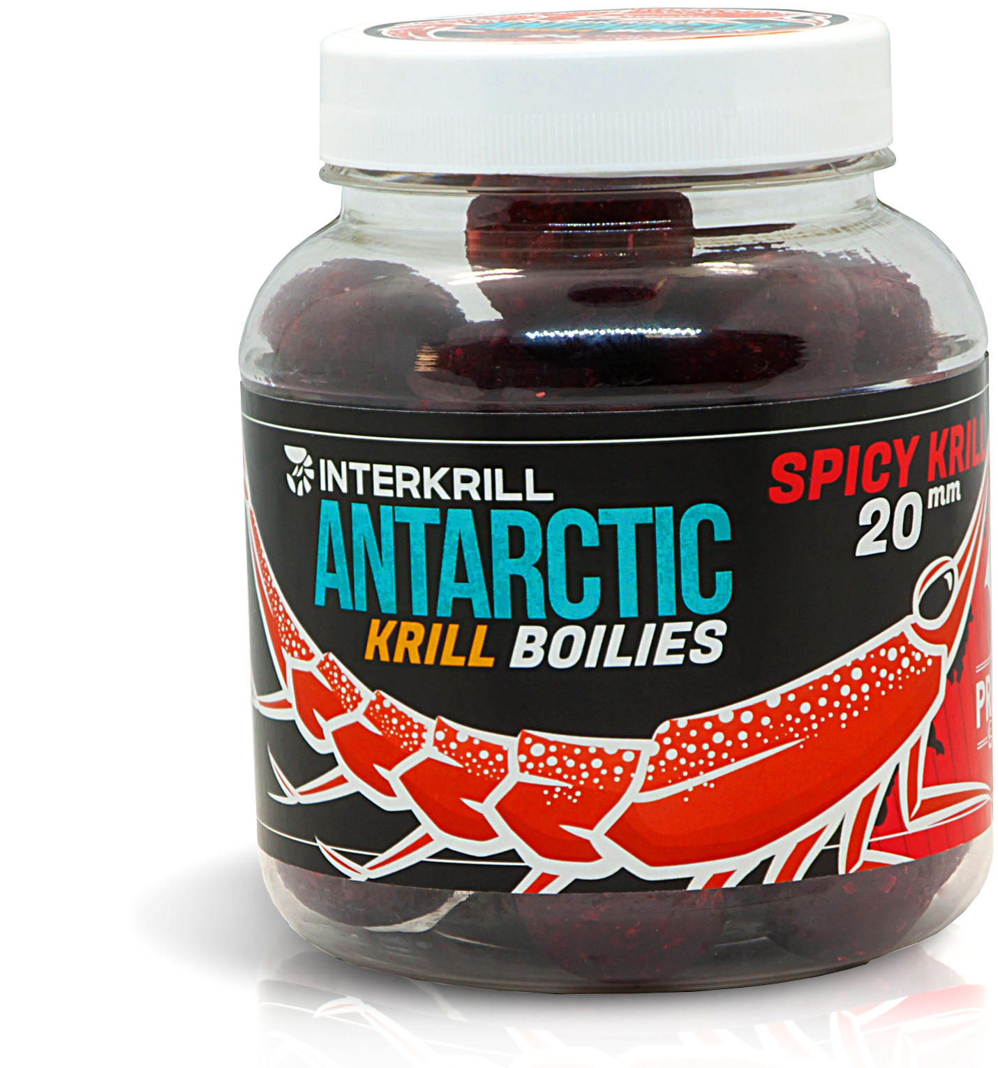 Бойл вареный насадочный “SPICY KRILL” 20мм / Antarctic Krill Boilies “SPICY KRILL” 20mm 250g