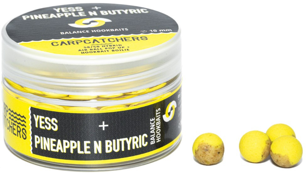 Бойлі Carp Catchers Balance Hookbaits YESS-PINEAPPLE N Butyric 10mm