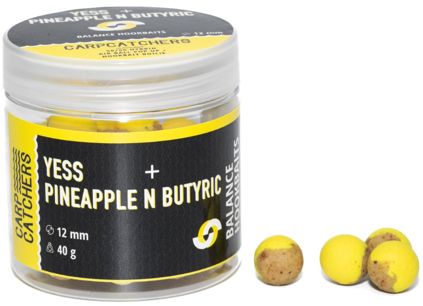 Бойлі Carp Catchers Balance Hookbaits YESS-PINEAPPLE N Butyric 12mm