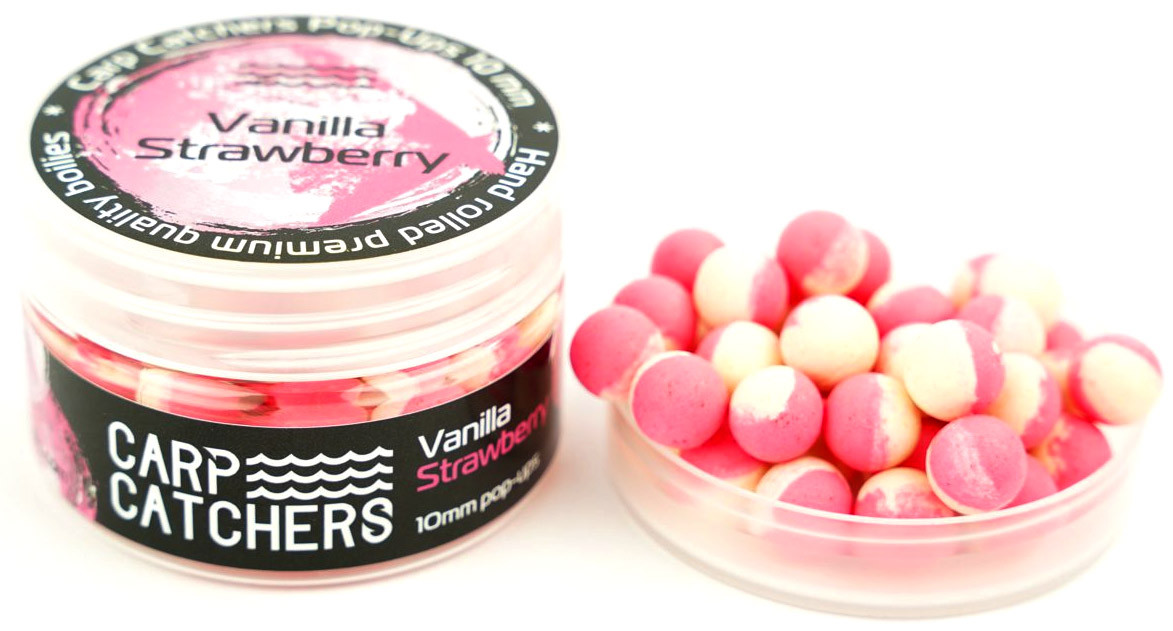 Бойли pop-up Carp Catchers «Vanilla Strawberry» 8mm