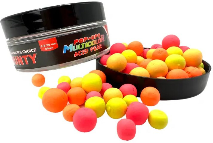 Бойли BOUNTY Pop-up MULTICOLOR MULTISIZE SWEET CORN 6/8/10мм 84шт
