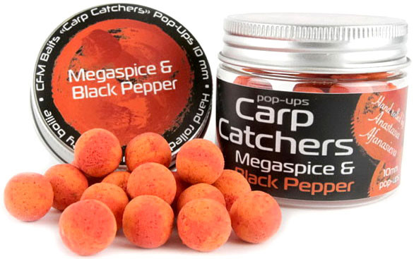 Бойлы Carp Catchers Pop-Up Megaspice&B.Pepper 10mm