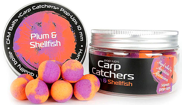 Бойли Carp Catchers Pop-Up Plum&Shellfish 14mm
