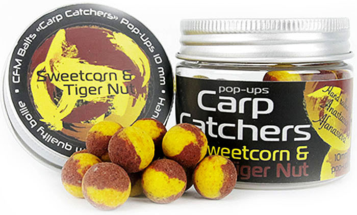 Бойлы Carp Catchers Pop-Up Sweetcorn&Tiger Nut 10mm