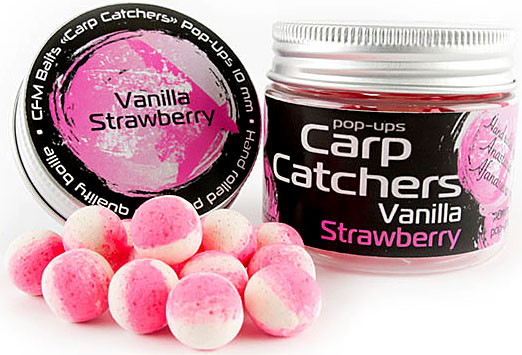 Бойли Carp Catchers Pop-Up Vanilla Strawberry 10mm