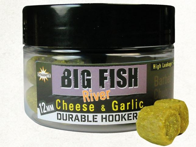 Бойлы Dynamite Baits Big Fish River Durable Hookers Cheese & Garlic 12mm