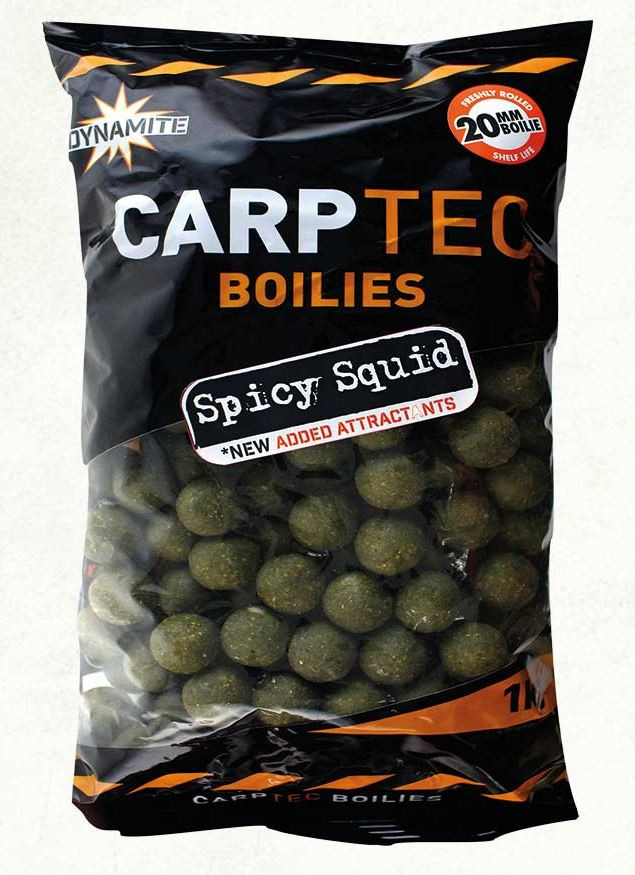 Бойли Dynamite Baits Carp-Tec Spicy Squid 15мм 1kg