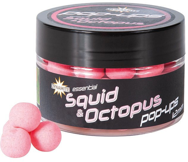Бойлы Dynamite Baits Fluro Pop Ups Squid & Octopus 12mm