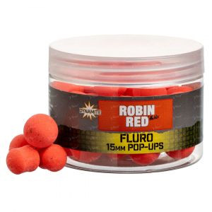 Динамітні приманки Boilles Pop-Up Fluoro 15 мм Робін Червоний DY1950