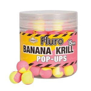 Boilles Dynamite Baits Спливаючі з’явики Два тону 15 мм банан-крил DY605