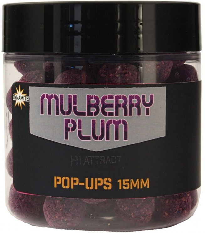 Бойлы Dynamite Baits Pop-Ups Hi-Attract Mulberry Plum 15mm