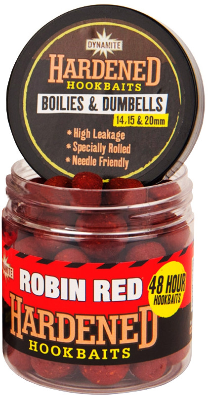Бойлы Dynamite Baits Robin Red Hardened Hook Baits 14mm Dumbells 15mm & 20mm Boiles