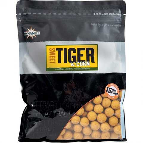 Бойлы Dynamite Baits Sweet Tiger & Corn - 15mm 1kg