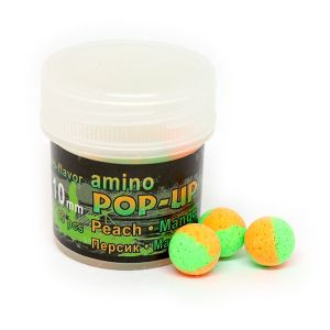Бойлы Grandcarp Amino Pop-Up 10мм Персик-манго 15шт