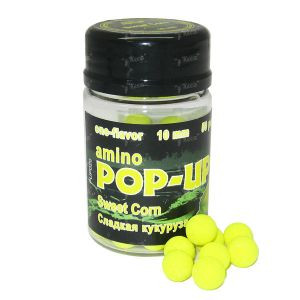 Бойлы Grandcarp Amino Pop-Up 10мм Sweetcorn (сладкая кукуруза) 15шт