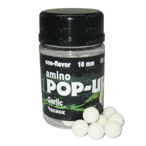 Бойлы Grandcarp Amino Pop-Up растворимые 10мм Чеснок 50шт