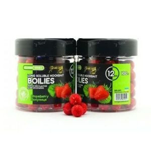 Бойли Grandcarp довгорозчинні 100г 12мм Полуниця