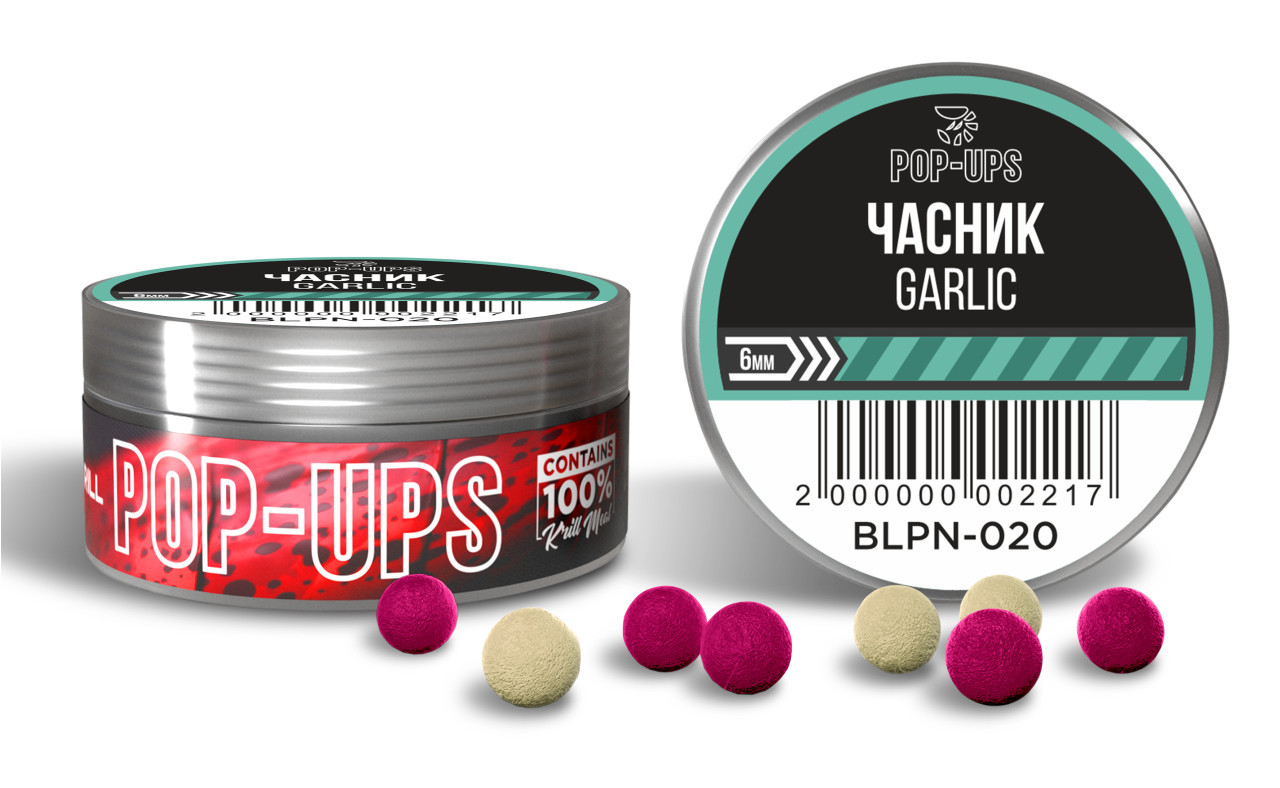 Бойли INTERKRILL Pop-up 6mm Часник/Garlic 15g