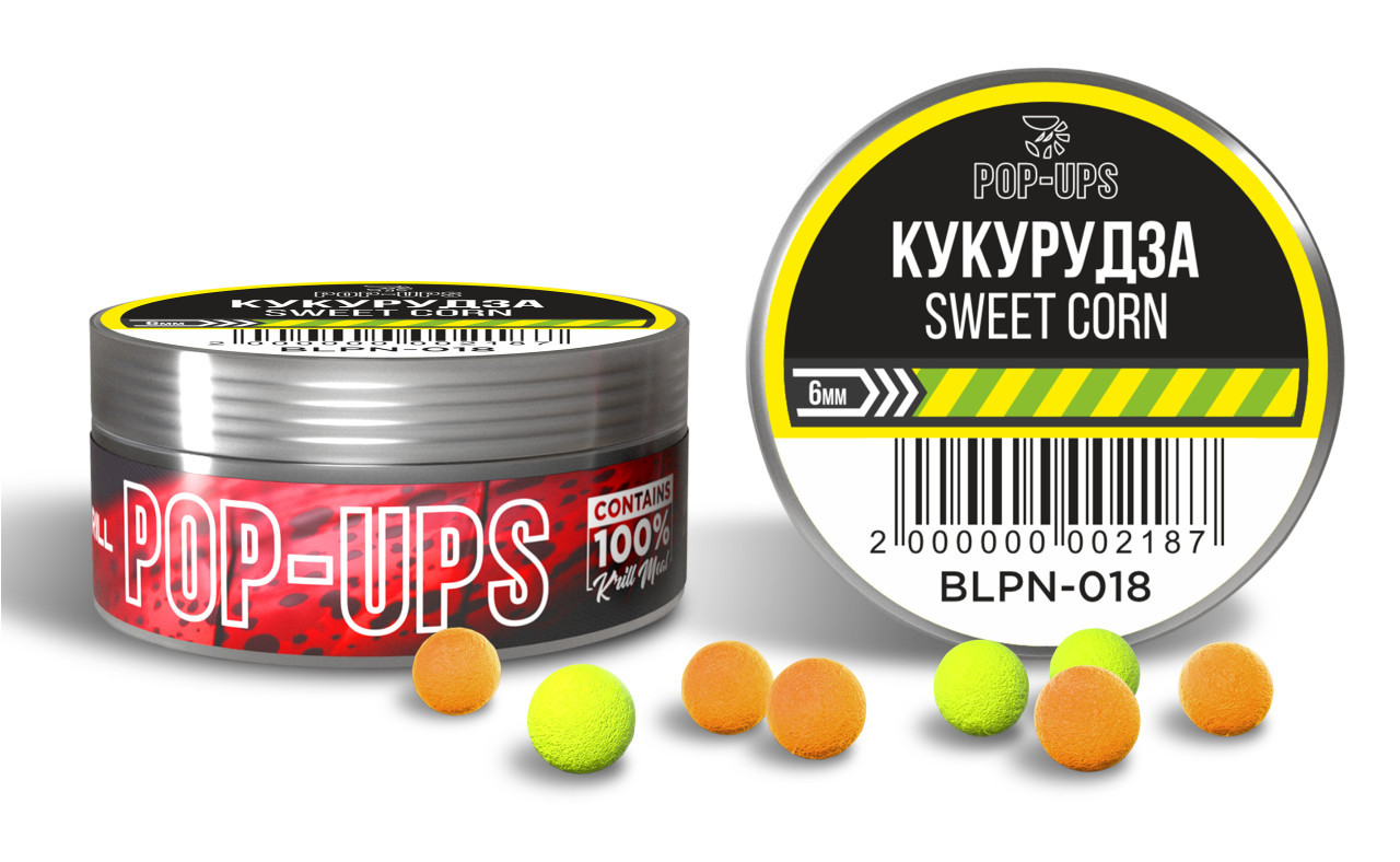 Бойли INTERKRILL Pop-up 6mm Кукурудза/Sweet Corn 15g