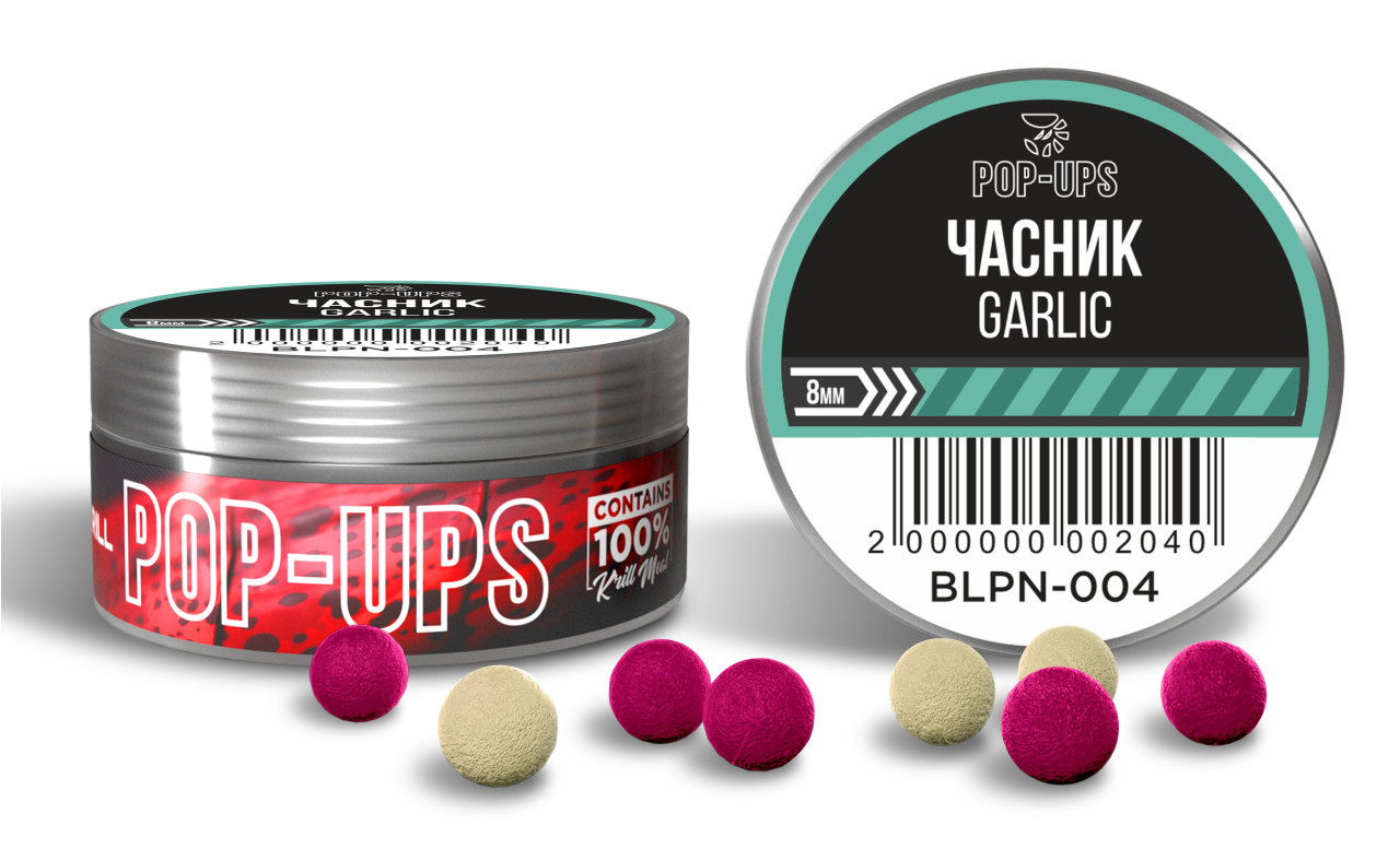 Бойли INTERKRILL Pop-up 8mm Часник/Garlic 15g