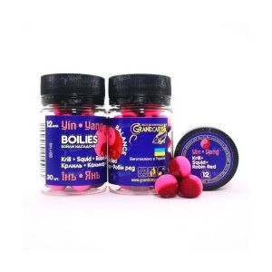Бойли насадочні Grandcarp Інь-Янь 12мм 30шт Криль-кальмар-робін ред.