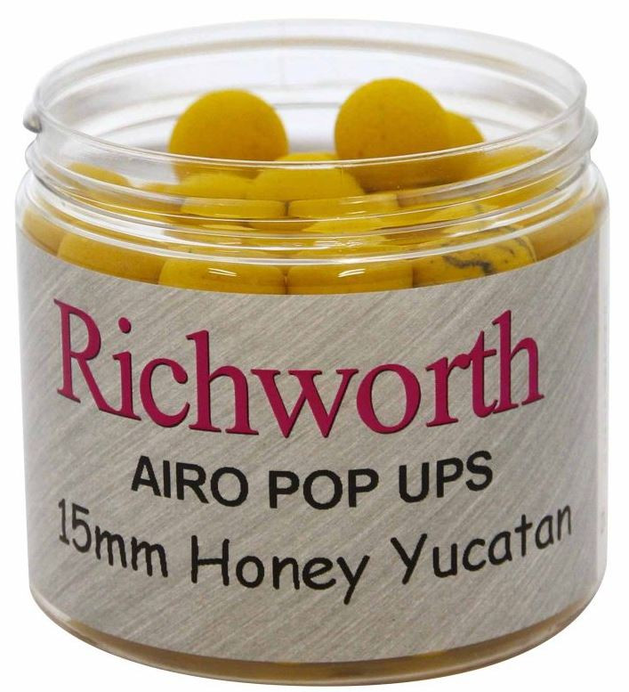 Бойлы плавающие Richworth Airo Pop-Ups 15mm Honey Yucatan New