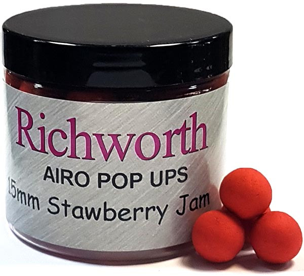 Бойлы плавающие Richworth Airo Pop-UPS 15mm Strawberry Jam