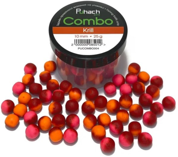 Бойли Puhach Baits Combo 10mm - Krill