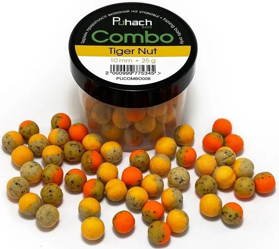 Бойли Puhach Baits Combo 10mm - Tiger Nut