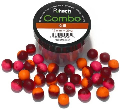 Бойли Puhach Baits Combo 12mm - Krill