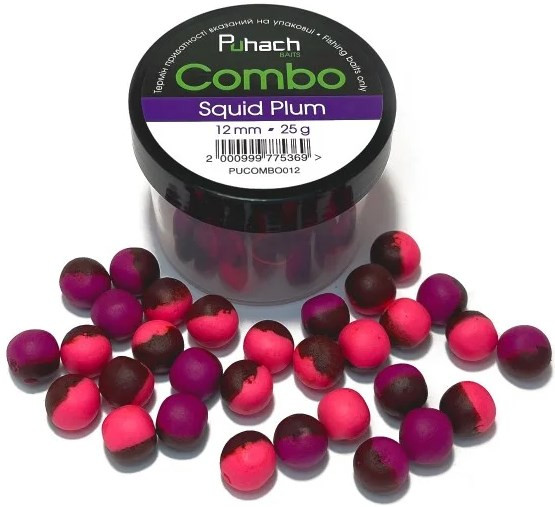 Бойли Puhach Baits Combo 12mm - Squid Plum