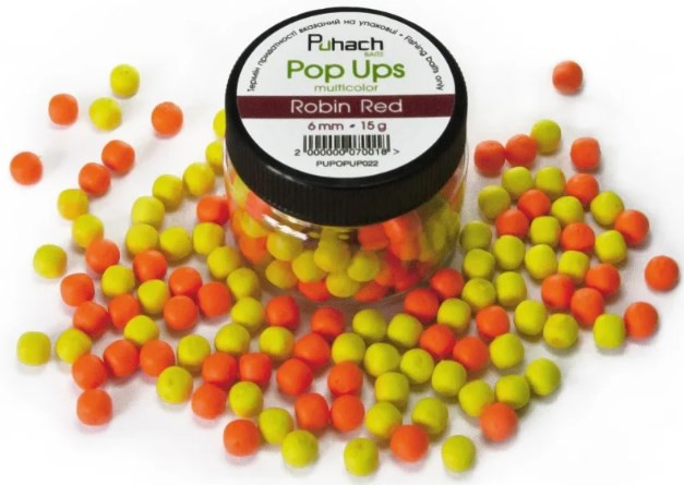 Бойли Puhach Baits Pop Ups 6mm Multicolor - Robin Red