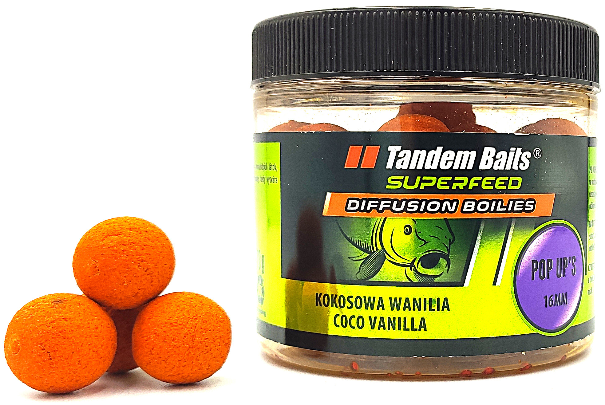 Бойлы Tandem Baits Diffusion Pop-Up Boilies 16mm 70g Milky Mulberry (Шелковица)
