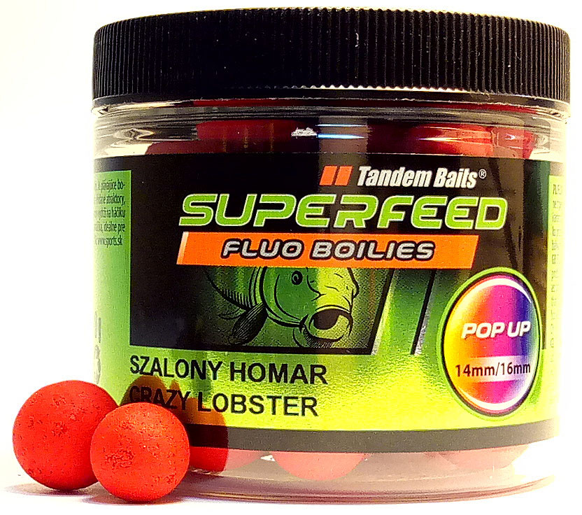 Бойли Tandem Baits SF Fluo Pop-Up 14mm/16mm Mix 90g Crazy Lobster