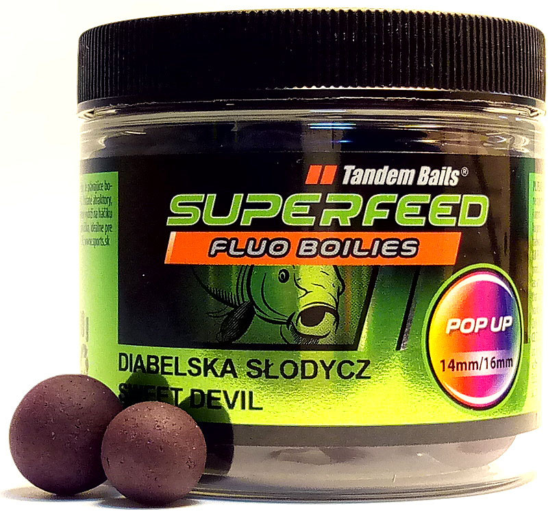 Бойли Tandem Baits SF Fluo Pop-Up 14mm/16mm Mix 90g Sweet Devil