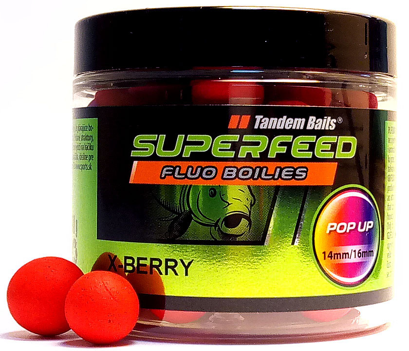 Бойли Tandem Baits SF Fluo Pop-Up 14mm/16mm Mix 90g X-Berry