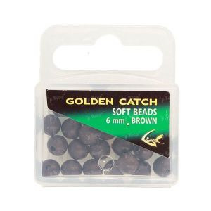 Бусина резиновая Golden Catch 6мм коричневая 1665250