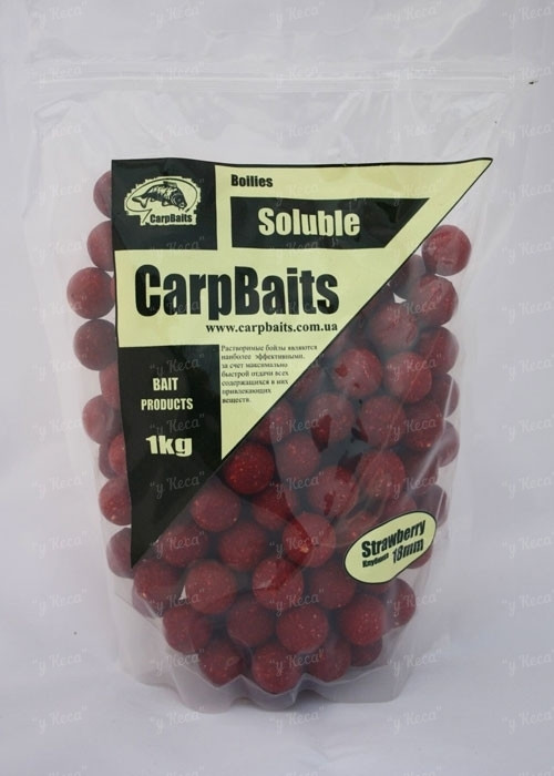 CarpBaits Бойли пылящ 18мм 1кг Клубника