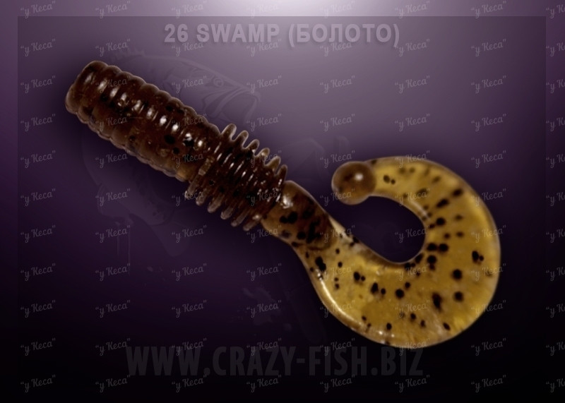 Crazy Fish Pover Mace 4см 8шт 26 Swamp