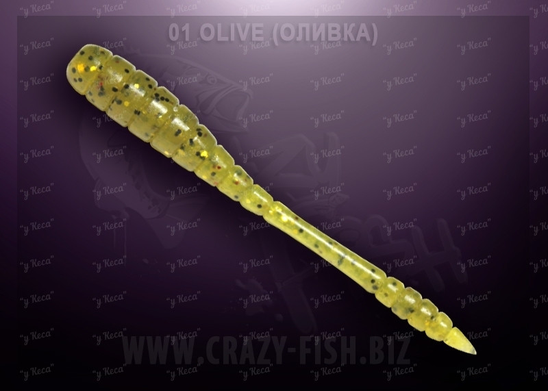 Crazy Fish Tipsy 5см 8шт #01 Olive