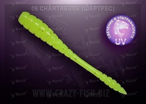 Crazy Fish Tipsy 5см 8шт #06 Chartreuse