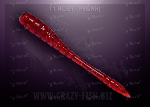 Crazy Fish Tipsy 5см 8шт #11 Ruby