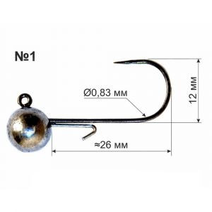Джиг-головка DS Вольфрамова 10.6г №1 1шт