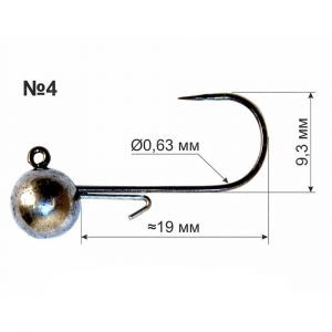 Джиг-головка DS Вольфрамова 1.3г №4 1шт
