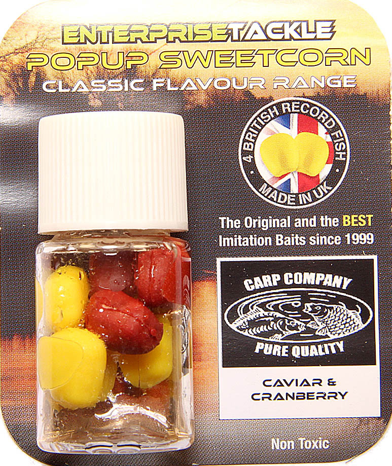 Искусственная кукуруза Enterprise Pop-Up Carp Company -Caviar/Cranberry