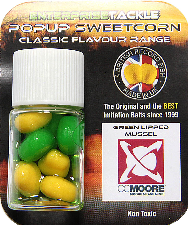 Штучна кукурудза Enterprise Pop-Up CC Moore -Green LippedI Mussel #Yellow/Green