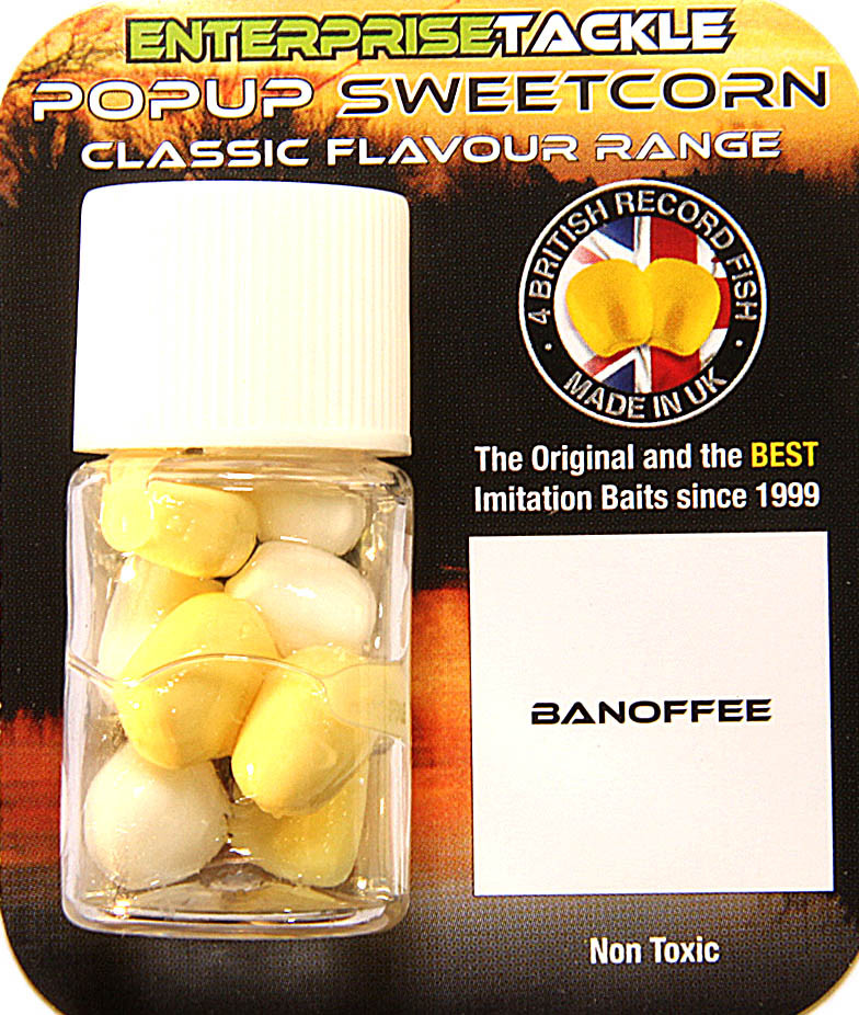 Искусственная кукуруза Enterprise Pop-Up Nutrabaits -Banoffee -Corn Pale #Yellow/White