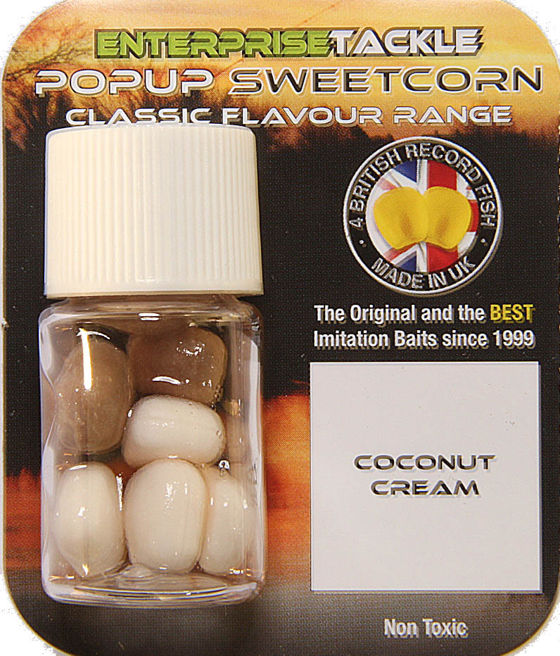 Искусственная кукуруза Enterprise Pop-Up Nutrabaits -Coconut Cream #White/beige