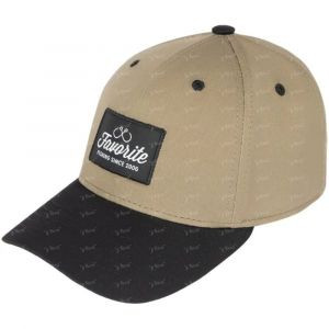 Улюблений шапка бежево-чорний козирок K: Beige R.60